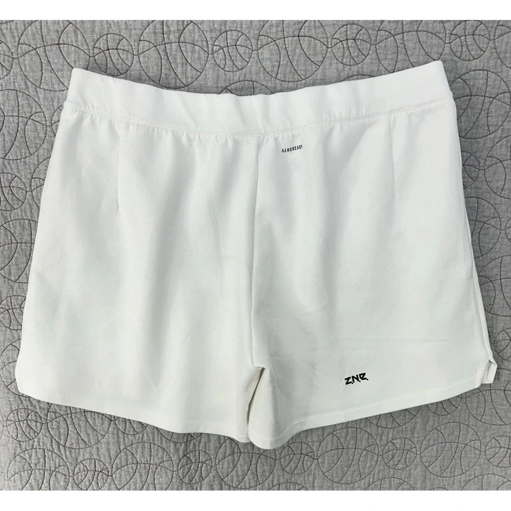 Adidas Z.N.E Men's Premium Club Fleece Shorts White / Size 3XL